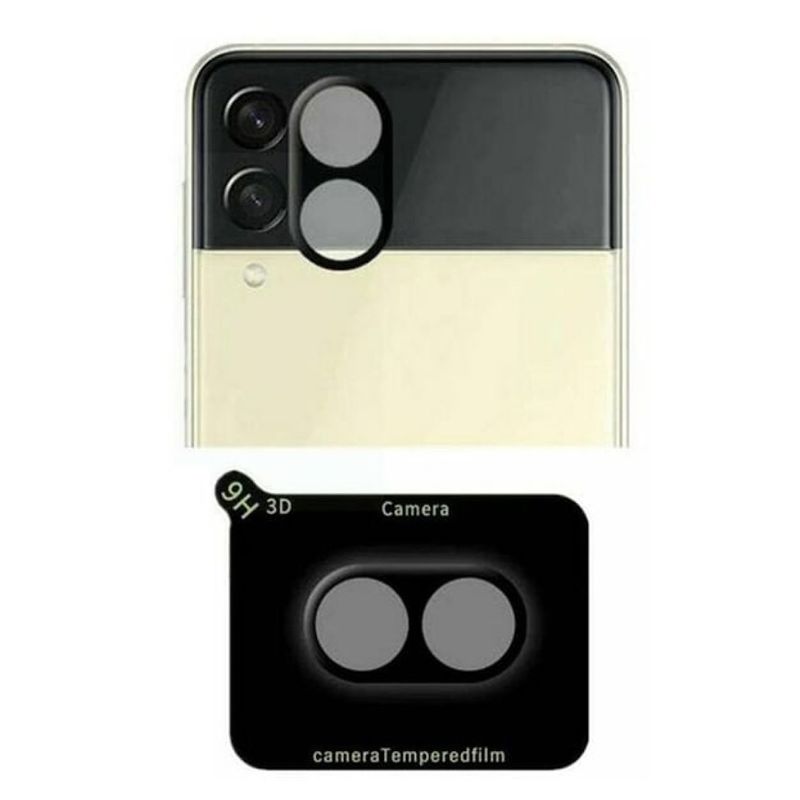 GENERICO - Lámina De Vidrio Para Camara Samsung Z Flip 3 - Negro
