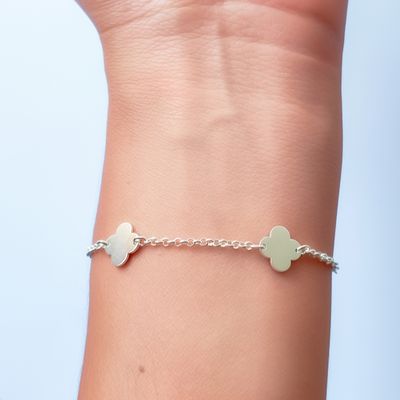 Imagen 2 del producto Pulsera 4 Trébol Plata Fina 925