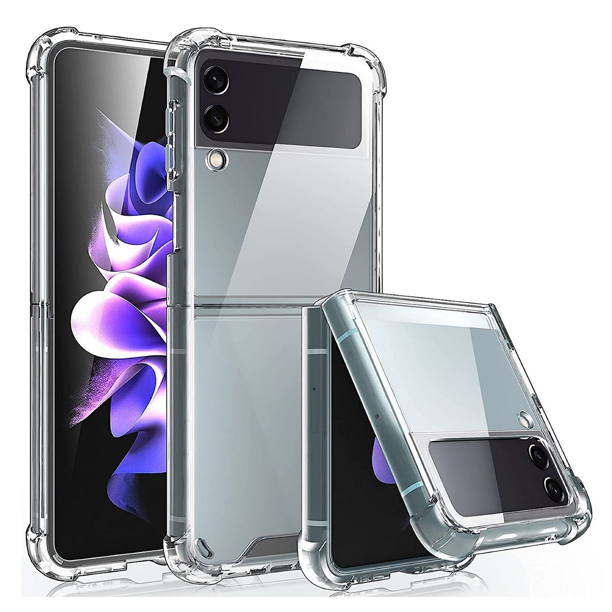 GENERICO - Carcasa Transparente Para Samsung Z Flip 3