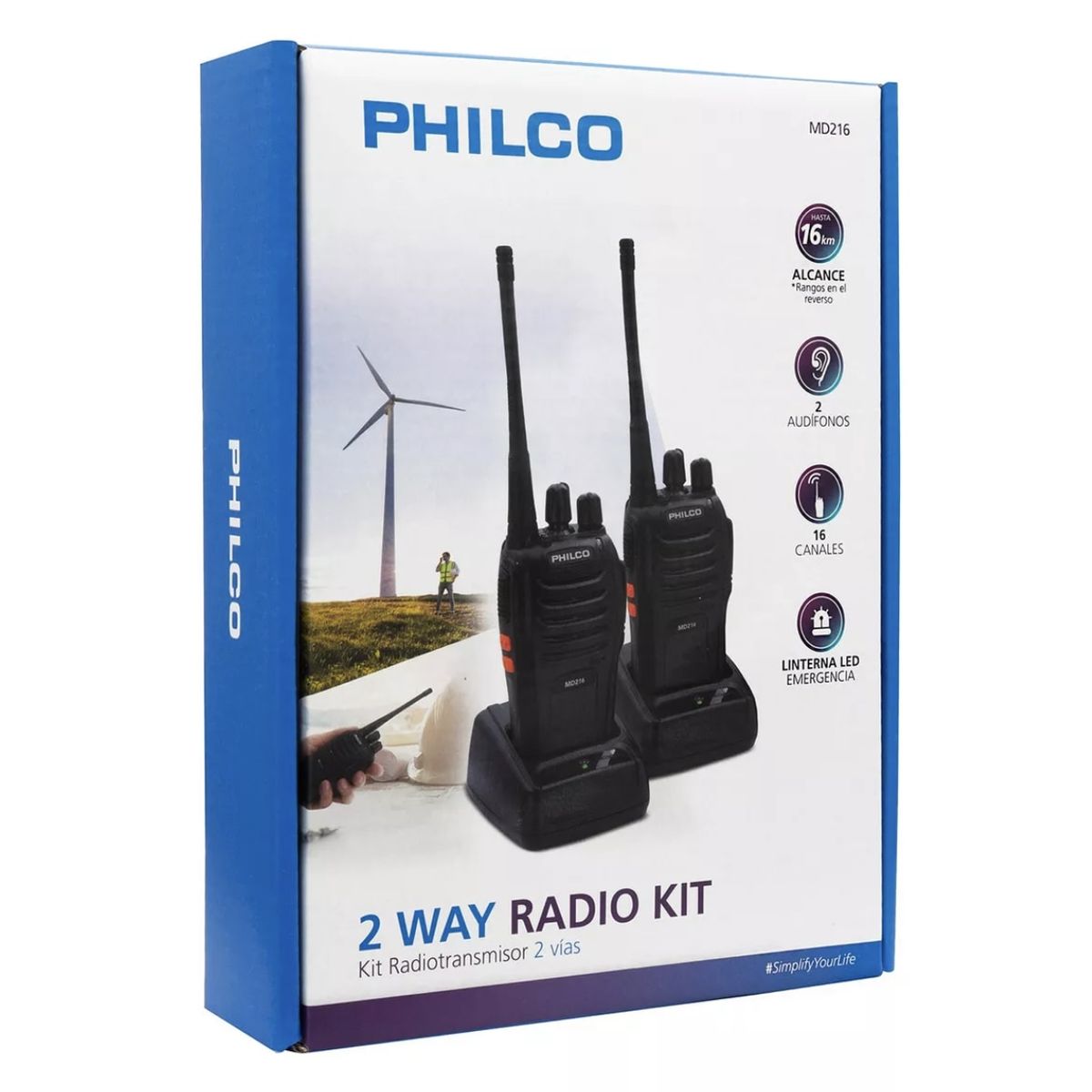 PHILCO - Kit Radiotransmisor 2 Vías MD-216 Philco