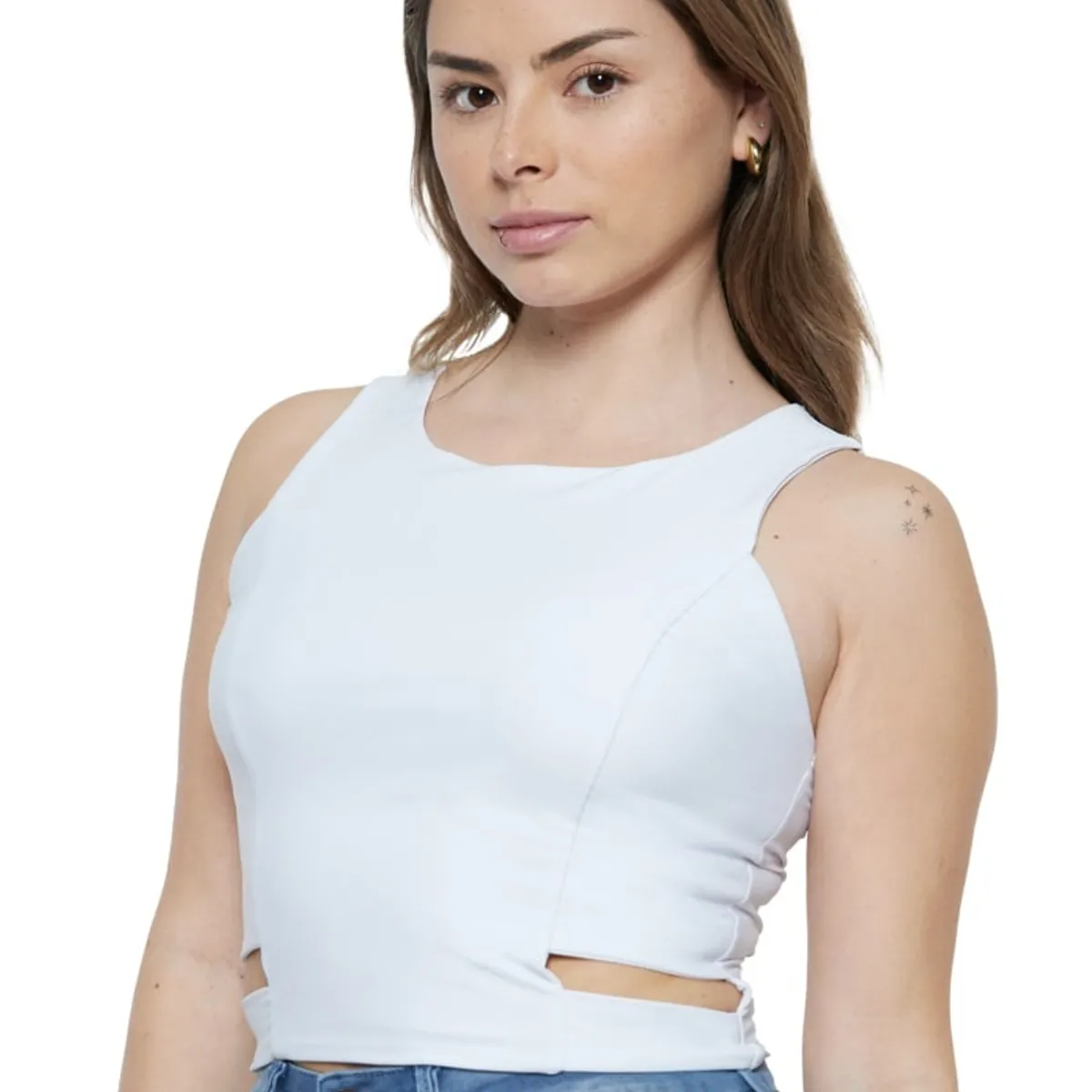 DIVINO JEANS - Polera Baikal I Blanca Divino Jeans - Blanco.-