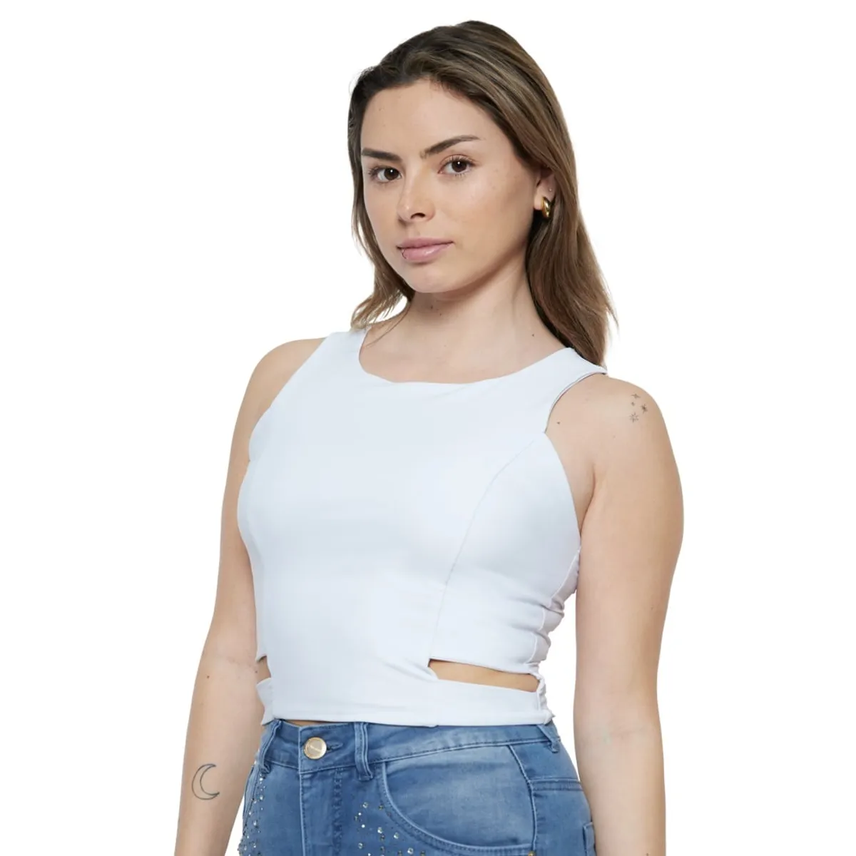 DIVINO JEANS - Polera Baikal I Blanca Divino Jeans - Blanco.-