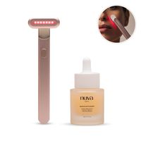 Kit Facial Antiedad Masajeador Luz Roja + Sérum