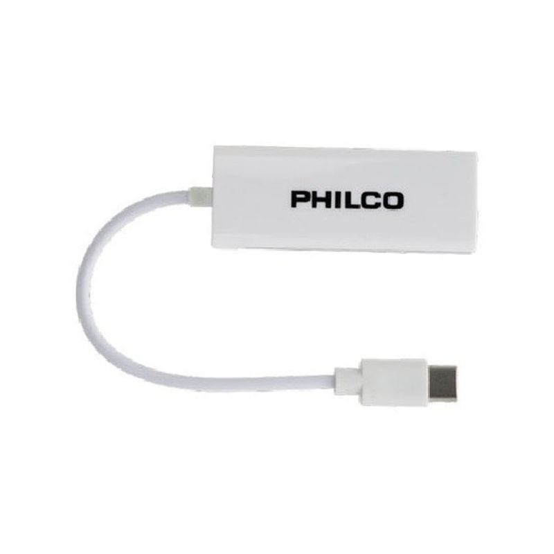 PHILCO - Adaptador Usb Tipo C A Rj45 Red Philco R0092 - Crazygames