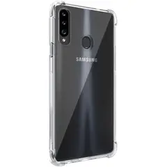 GENERICO - Carcasa Para Samsung A20s Transparente Reforzada