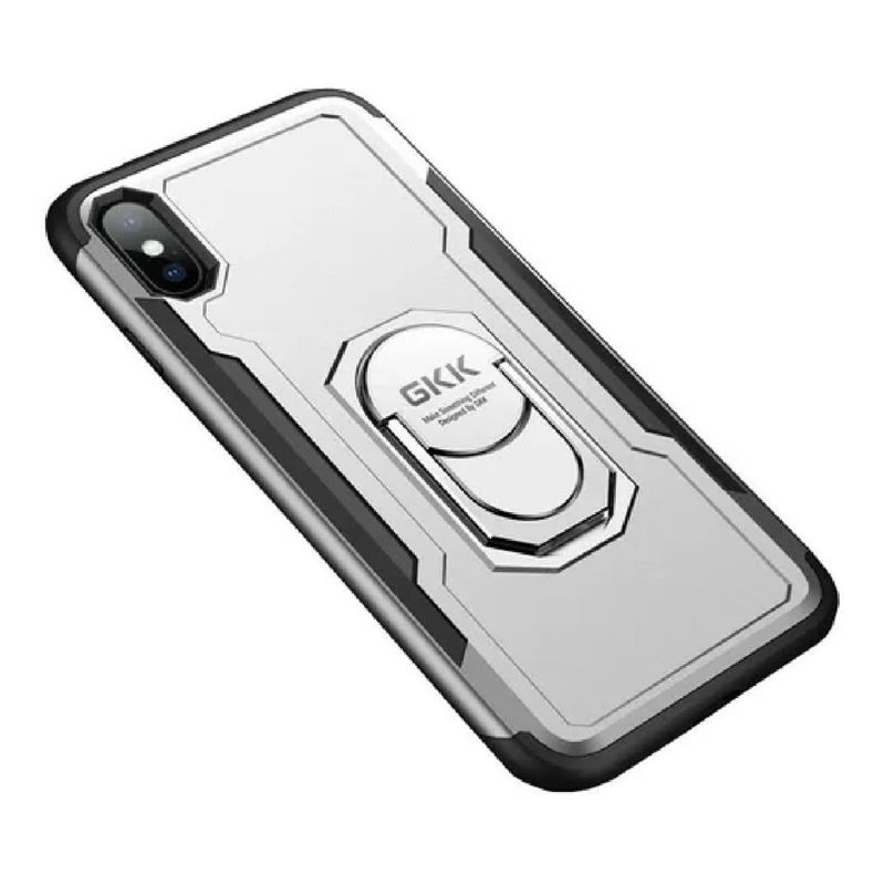 GENERICO - Carcasa Para iPhone XS Max Reforzada Anti Golpes Con Anillo