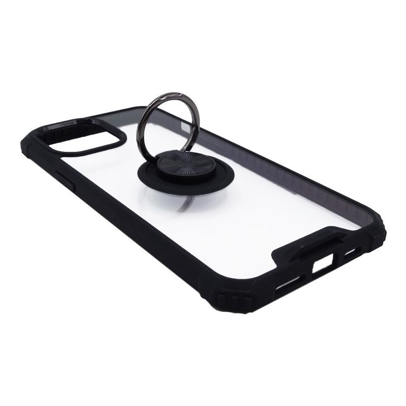 GENERICO - Carcasa Transparente Con Anillo Para iPhone 12 / 12 Pro