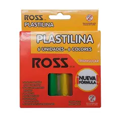 PROARTE - Plasticina 6 Colores Panes Triangular Ross