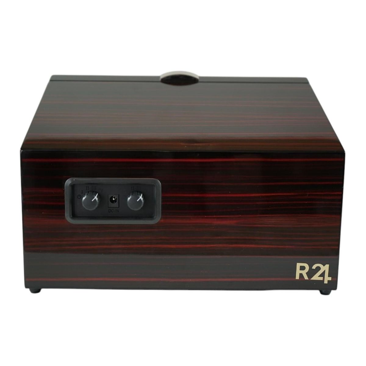 R24 - Caja Watch Winder Madera 2 Relojes Exhibidor Lujo