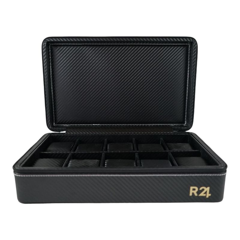 R24 - Caja Organizadora Premium para 10 Relojes - Cuero Pu