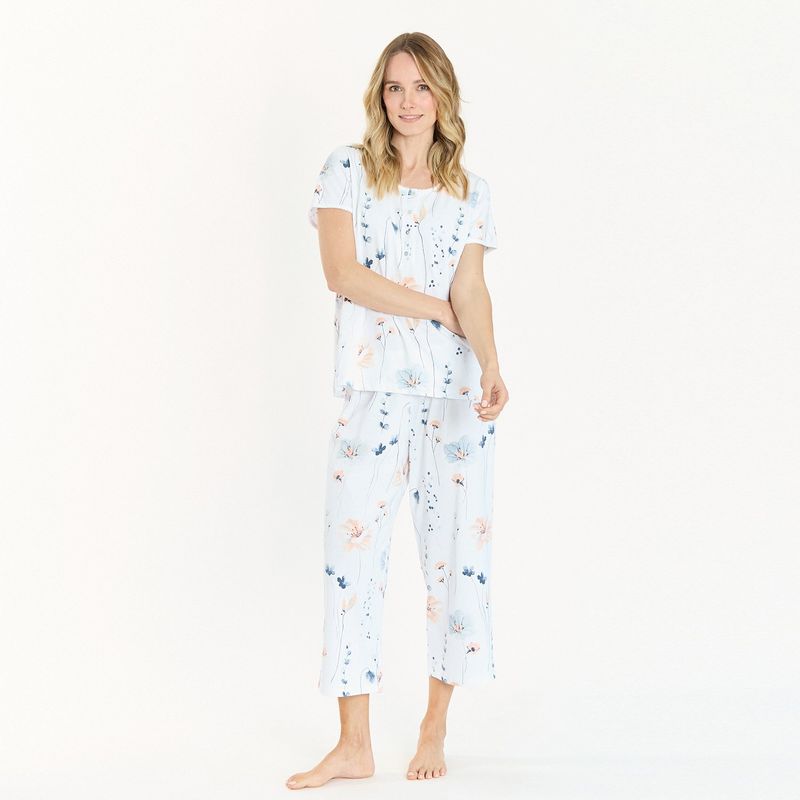 BARBIZON - Pijama de Mujer New Cuore Blanco Flor