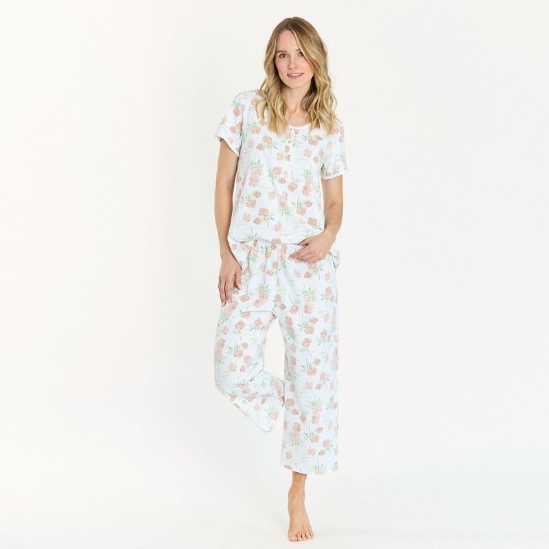 BARBIZON - Pijama de Mujer New Cuore Blanco Estampado