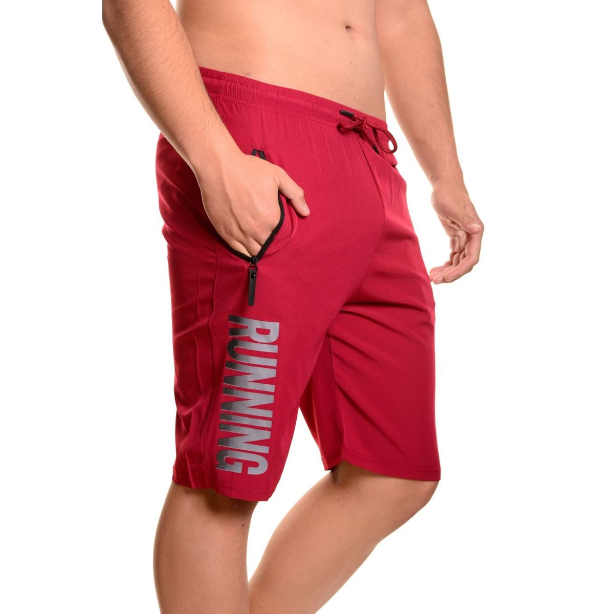 LIKE SHOP - Short Deportivo Hombre Secado Rápido Bolsillos Running 525