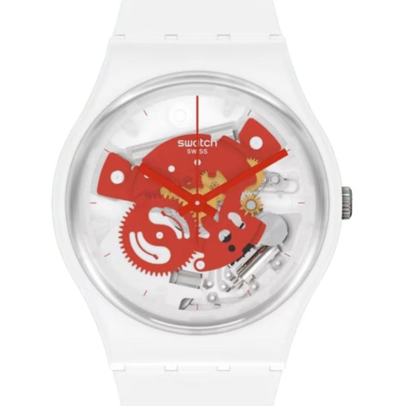 SWATCH - Reloj Swatch Unisex Time To TIME TO RED SMALL SO31W104