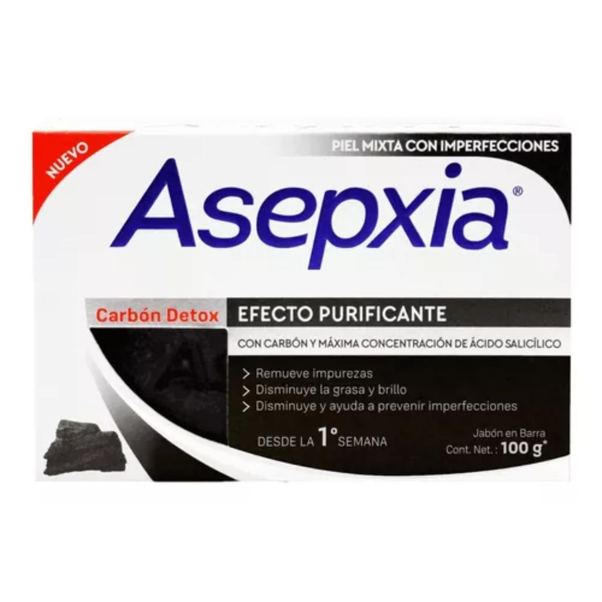 ASEPXIA - Asepxia Jabón Carbón Detox 100 G