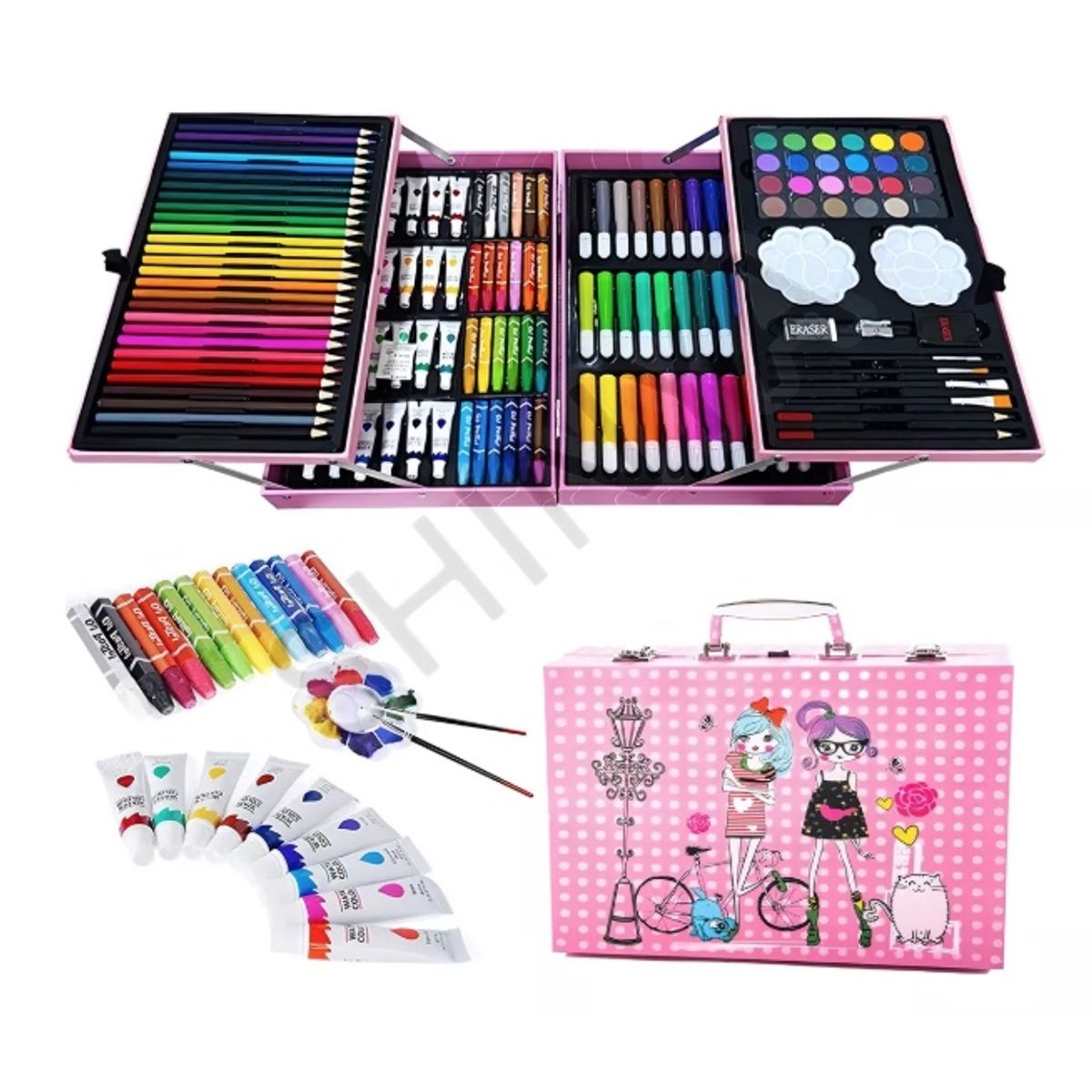 GENERICO - Kit Dibujo Niño 145 Piezas Arte