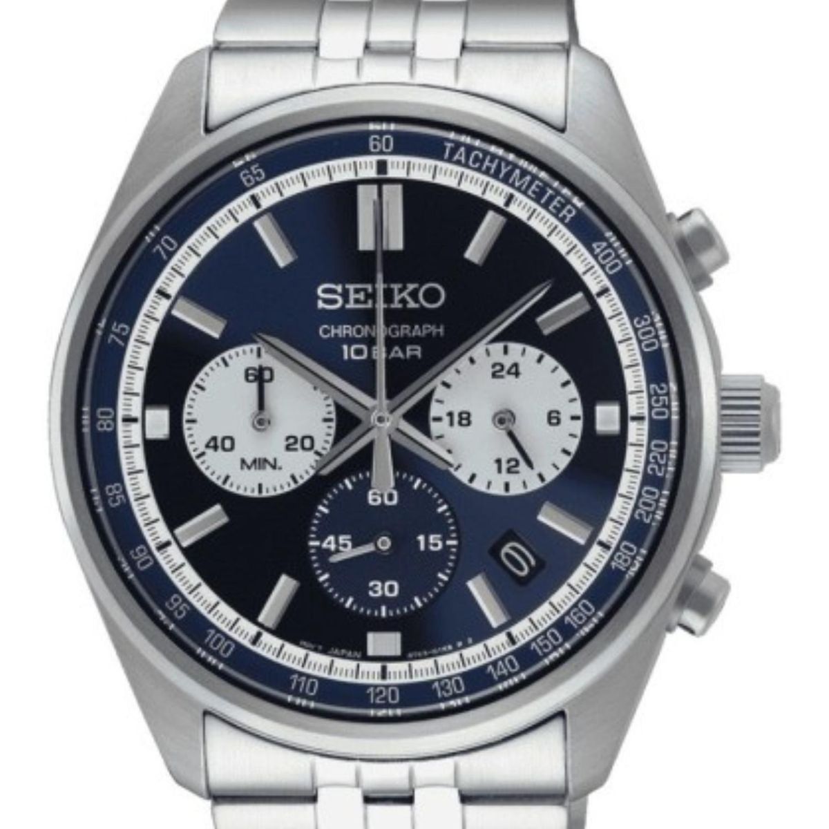 SEIKO - Reloj Seiko Hombre Cronografo Azul SSB427P1