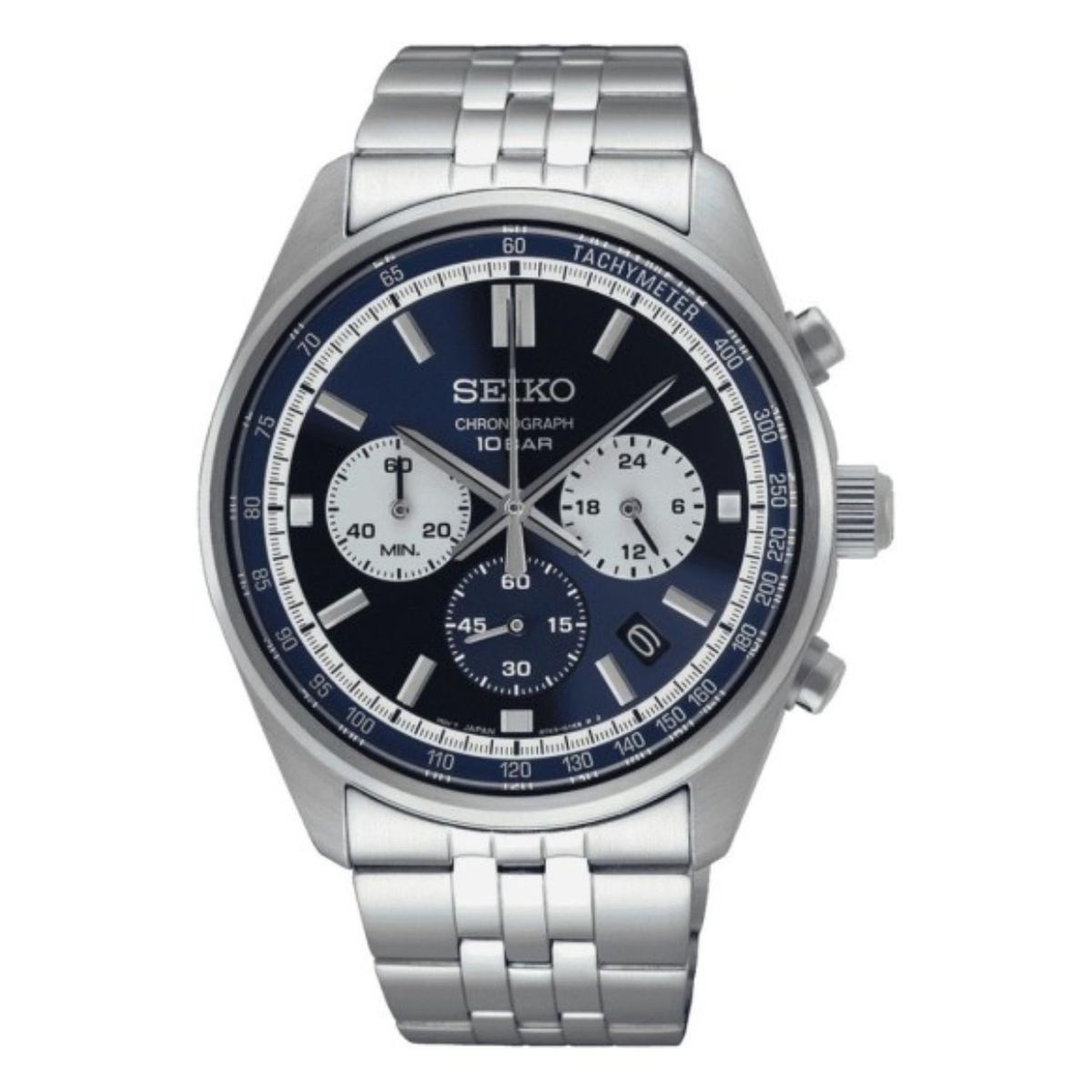 SEIKO - Reloj Seiko Hombre Cronografo Azul SSB427P1