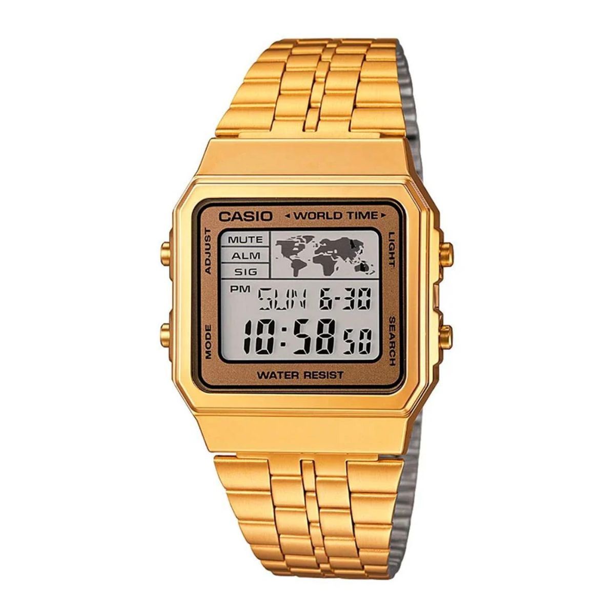 CASIO - Reloj Casio Dorado Unisex Vintage A500WGA-9DF