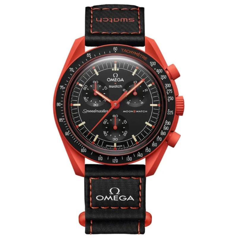 SWATCH - Reloj Swatch Moonswatch Mission on Earth LAVA