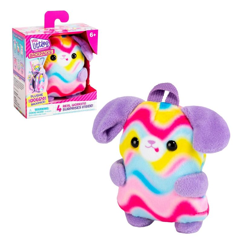 ANSALDO - Mochila Peluche Con Accesorios Real Littles - Doggy