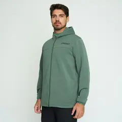 SPYDER - Polerón Lifestyle Hombre Light Hoodie Full Verde