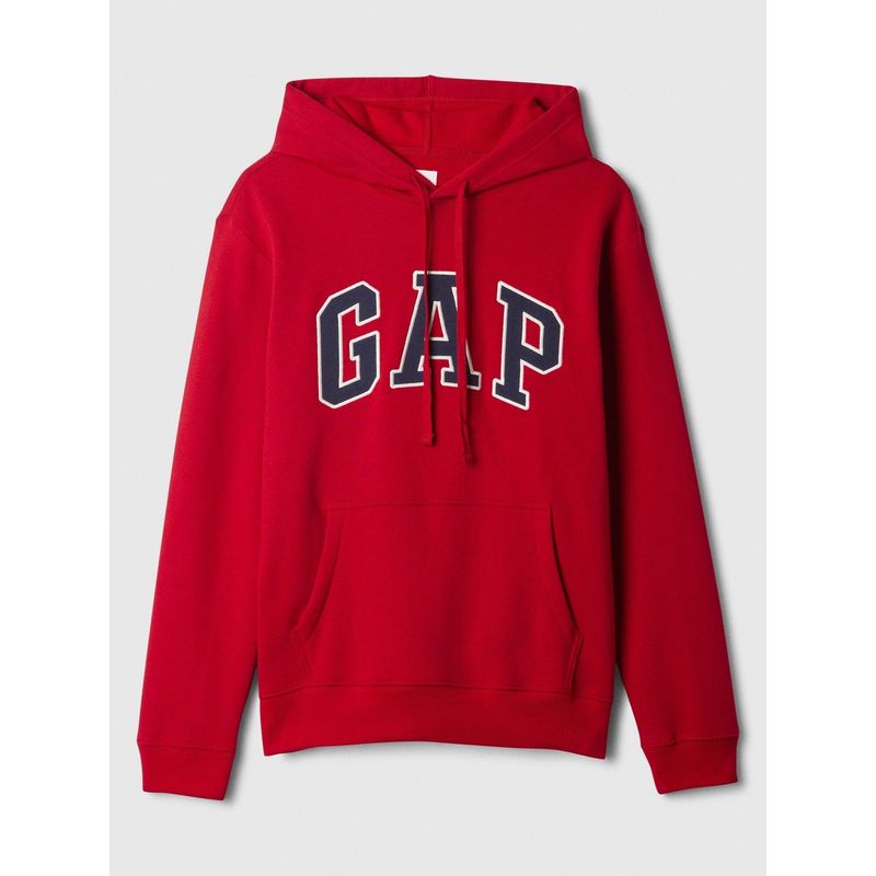 GAP - Polerón Logo Sin Cierre Hombre Rojo