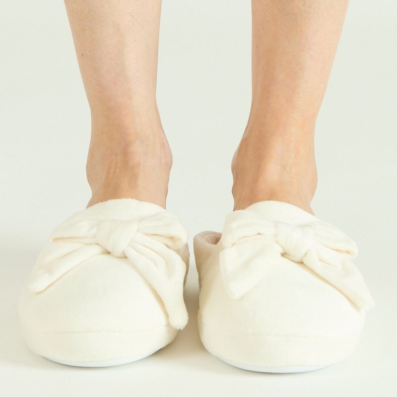 BARBIZON - Pantufla de Mujer Zapatilla Ribbon Blanco