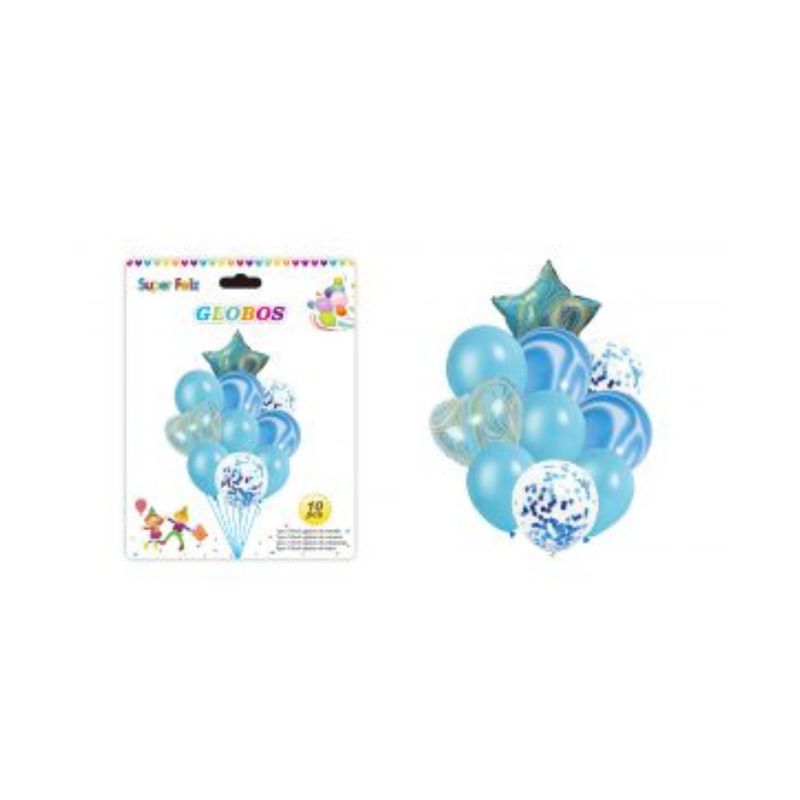 GENERICO - SET DE GLOBOS DE 10 PCS