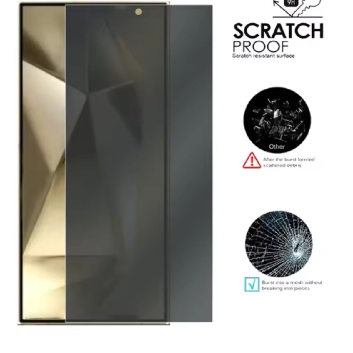 GENERICO - Lámina Mica Privacidad 3d Anti-espía Para Samsung S24 Plus