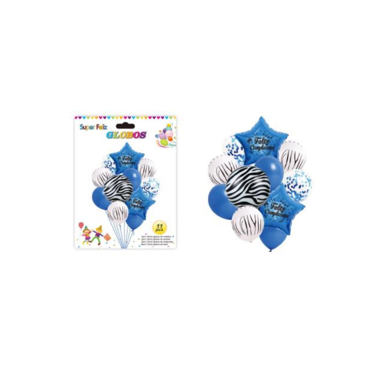 GENERICO - SET DE GLOBOS DE 11 PCS
