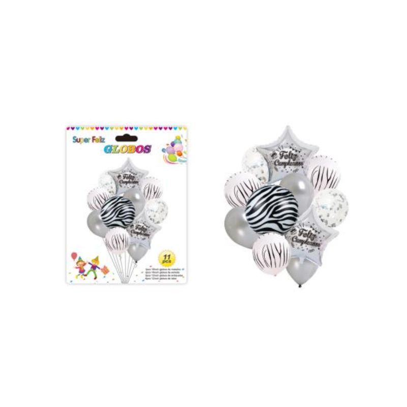 GENERICO - SET DE GLOBOS DE 11 PCS