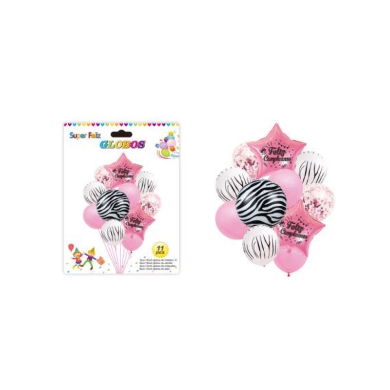 GENERICO - SET DE GLOBOS DE 11 PCS