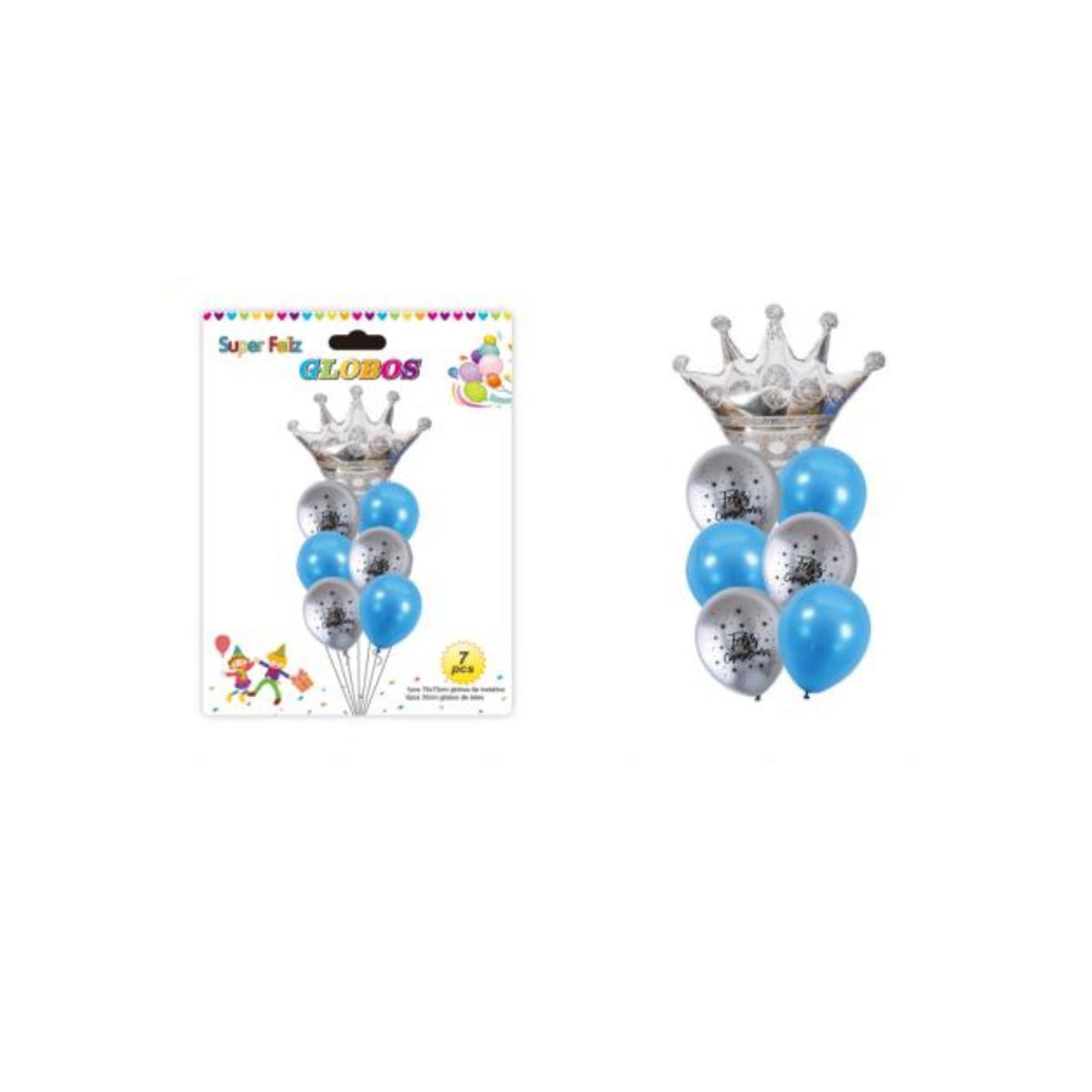 GENERICO - SET DE GLOBOS DE 7 PCS