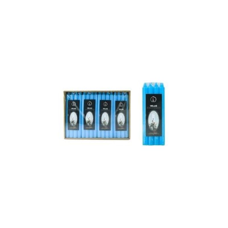 GENERICO - Vela Azul 180mm x 20cm 4pcs