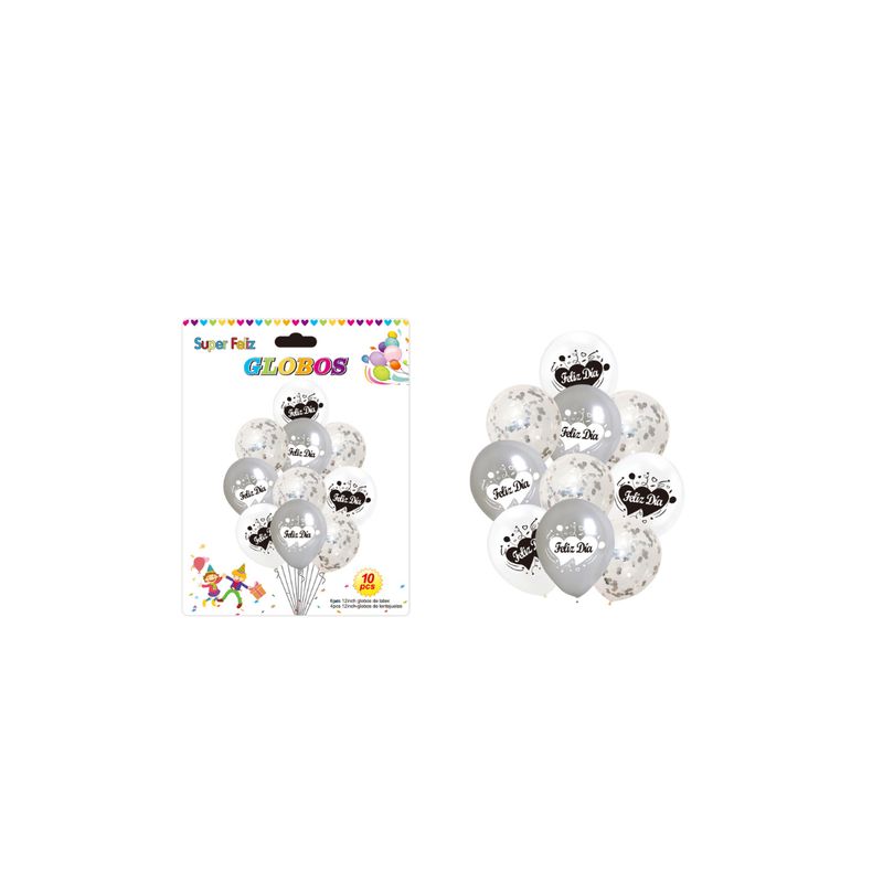 GENERICO - SET DE GLOBOS DE 10 PCS