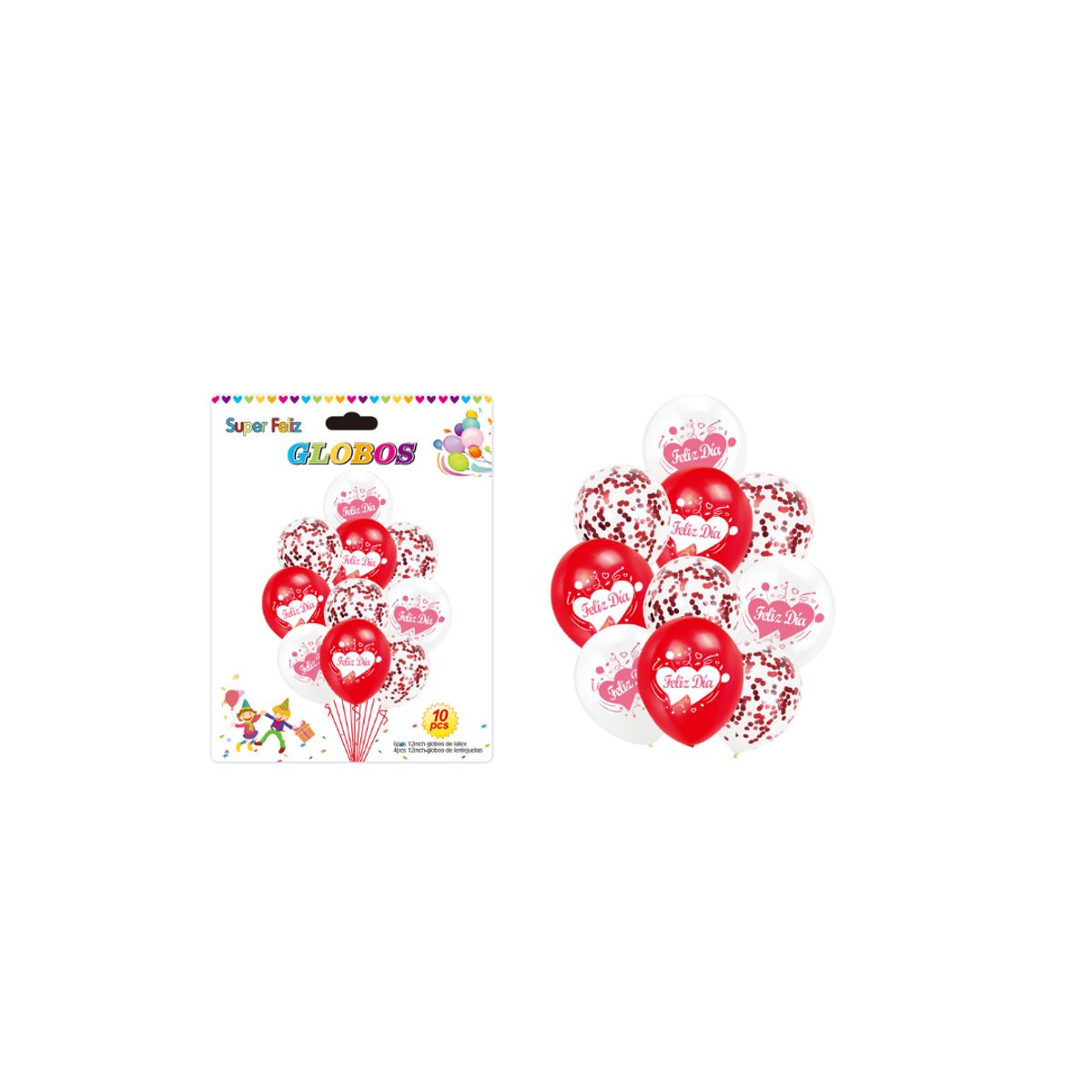 GENERICO - SET DE GLOBOS DE 10 PCS