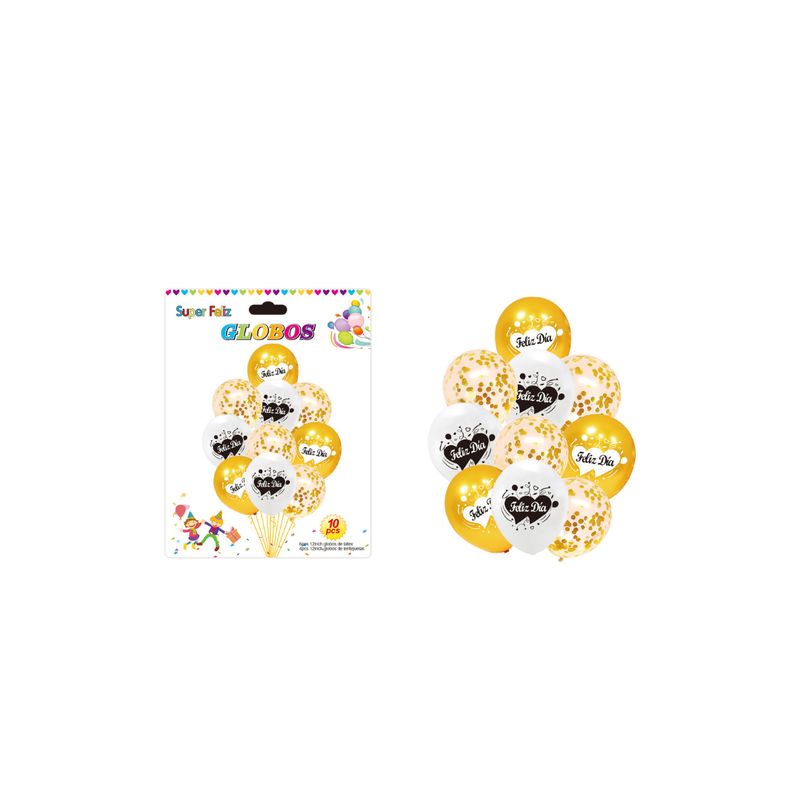 GENERICO - SET DE GLOBOS DE 10 PCS