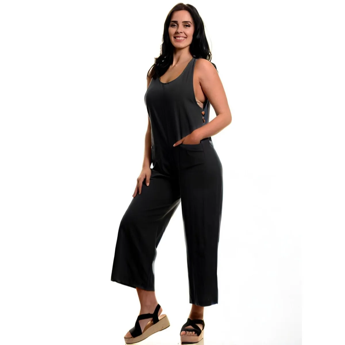 LIKE SHOP - Enterito Mujer Jardinera Premium Algodón Largo Primavera 258