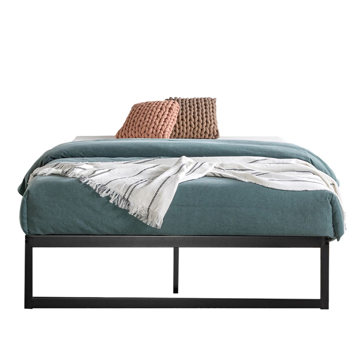 ZINUS - Cama Abel Zinus Resortes Pocket 2 Plazas Long 25cms