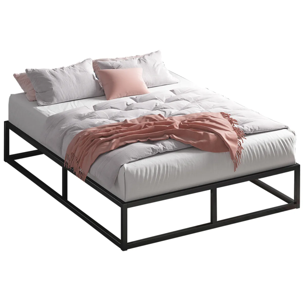 ZINUS - Cama Joseph Zinus Colchón Espuma 1.5 Plazas 25cms
