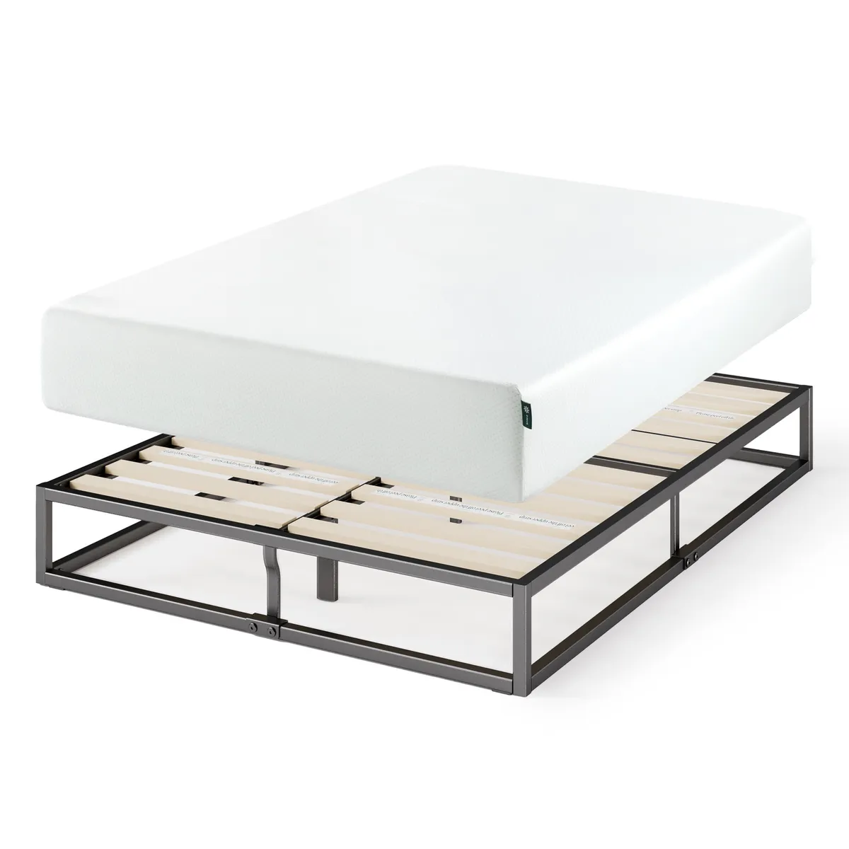 ZINUS - Cama Joseph Zinus Colchón Espuma 2 Plazas Long 25cms
