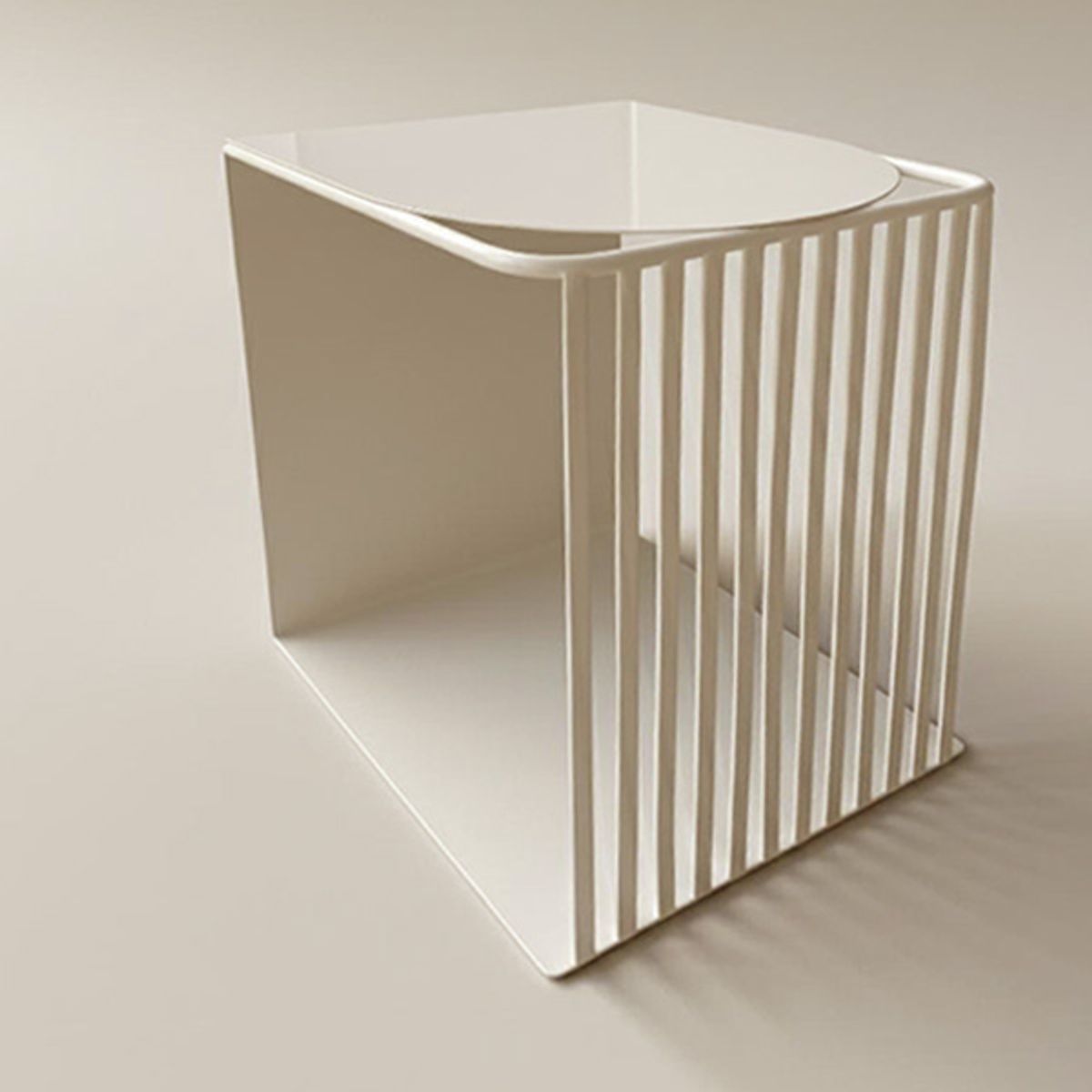 LIVING MARKET - Mesa Lateral Auxiliar Brig 36x36x455 Hecho a Mano