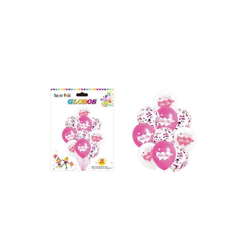 GENERICO - SET DE GLOBOS DE 10 PCS