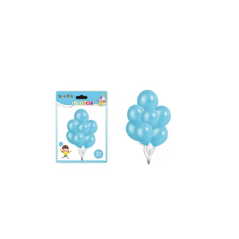 GENERICO - GLOBOS LATEX 10 PCS 23 CM