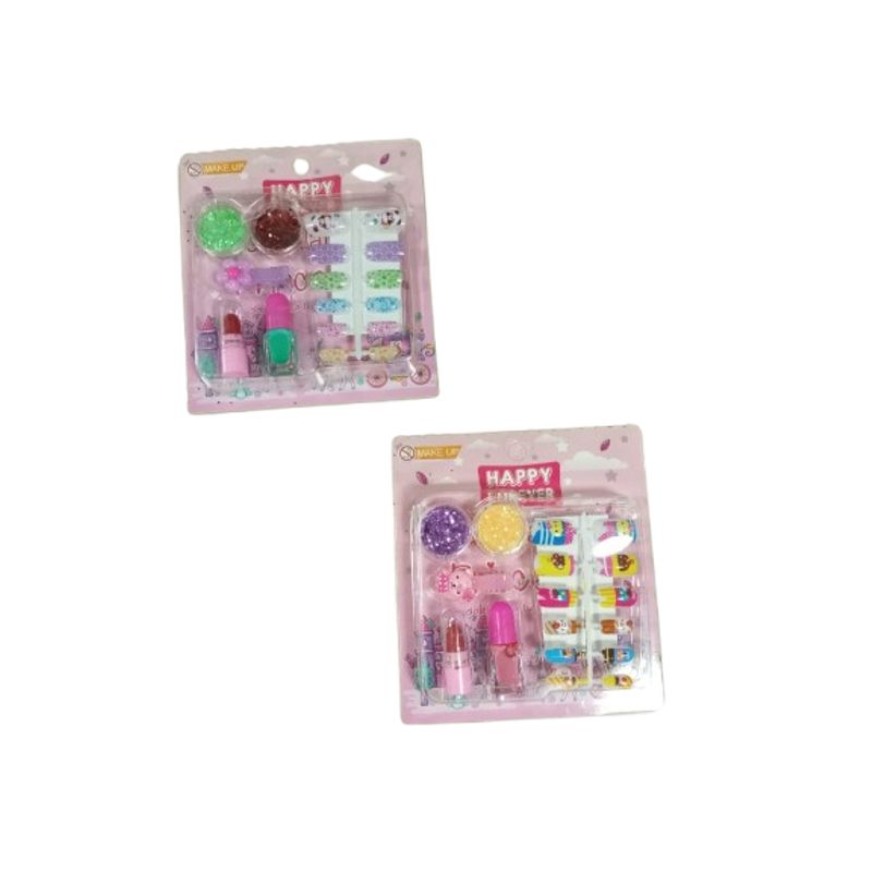 GENERICO - Pack 2 sets pintura de uñas para niña