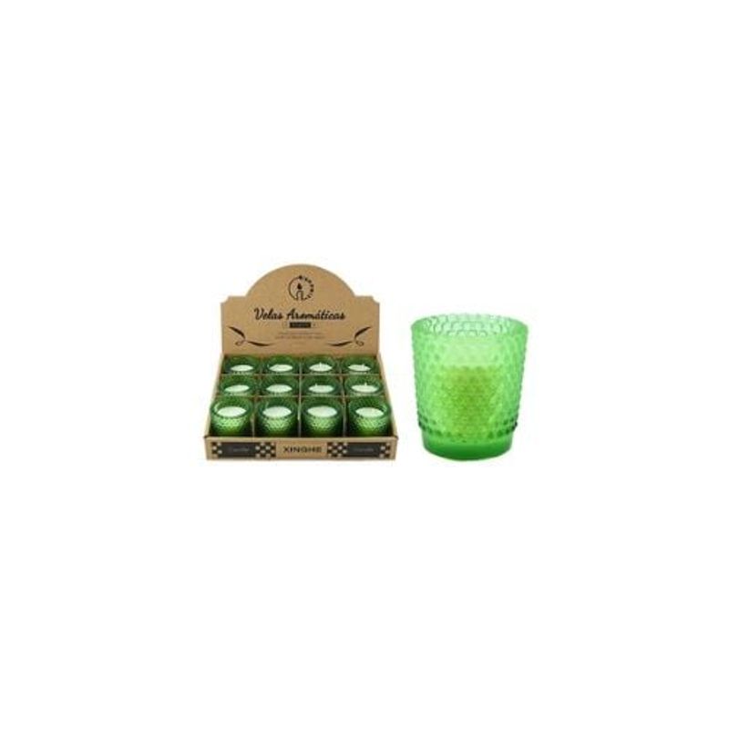 GENERICO - Vela Aromática En Vaso Verde 6x5cm