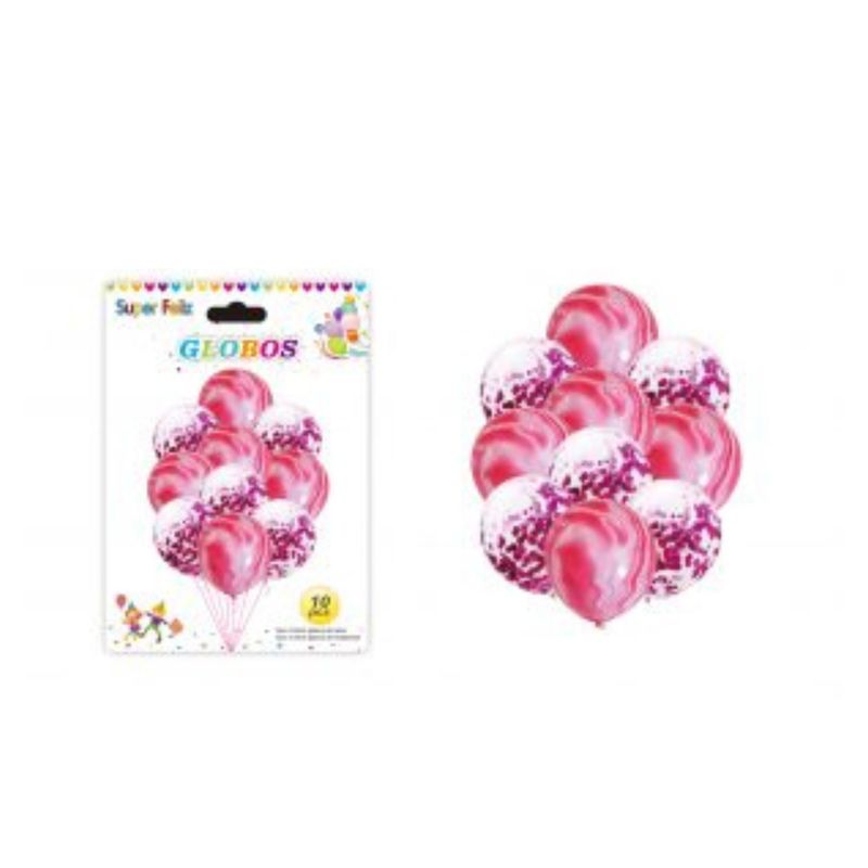 GENERICO - GLOBOS LATEX DE 10 PCS