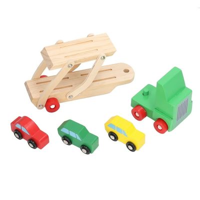 Imagen 2 del producto CAMION CON REMOLQUE Y AUTITOS MONTESSORI