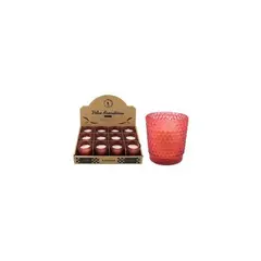 GENERICO - Vela Aromática En Vaso Rojo 6x5cm
